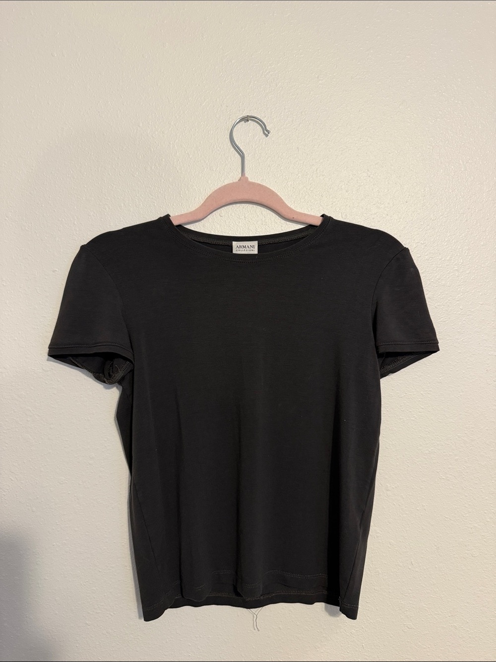 Armani Exchange Black Short-Sleeve Crewneck Tee